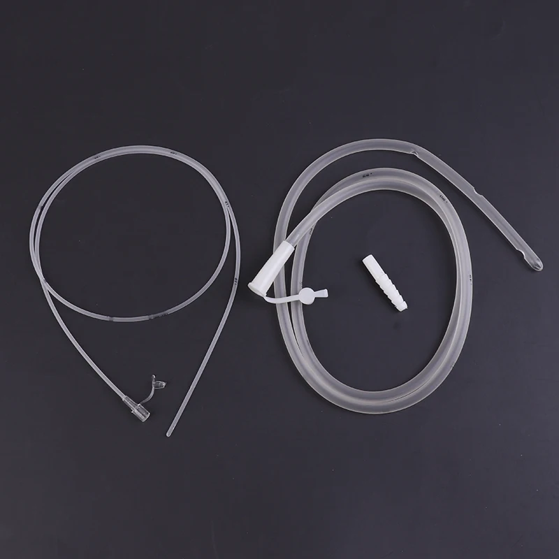 50/100cm 2.0mm-6.7mm Stomach Tube with Centimeter Marks Dog Cat Animal Silicone Rubber Feeding Tube Veterinary Hospital Tools