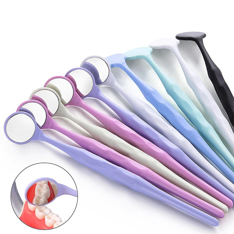 10Pcs/box Single Side Autoclavable Dental Mouth Mirror Mouth Exam Photography Reflector Oral Mirror Tooth Whitening Tools