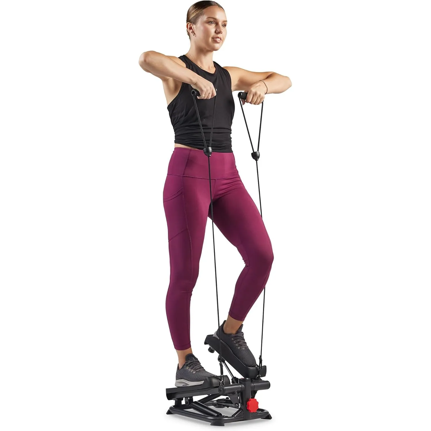 Advanced Smart Mini Stair Stepper with Resistance Bands Home Workout Full-Body Fitness Gear