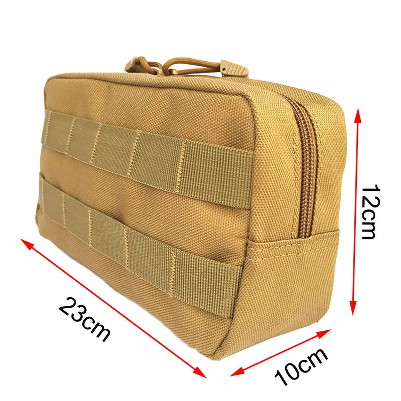 Bolsa Táctica Compacta EDC Molle para Cinturón, Bolsa Médica Multifuncional para Cintura, Accesorios de Caza al Aire Libre, Funda para Teléfono