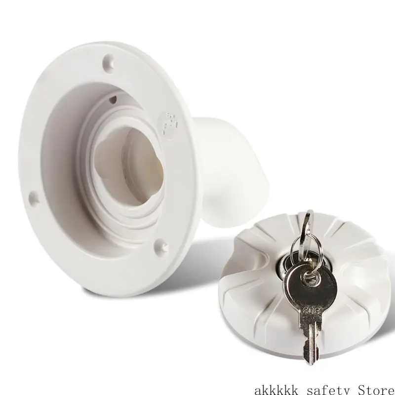 

for Fresh Water Fill for Hatch Inlet Filter with Keys Lockable for RV Boat for Camper Trailer Accessorie XXFF