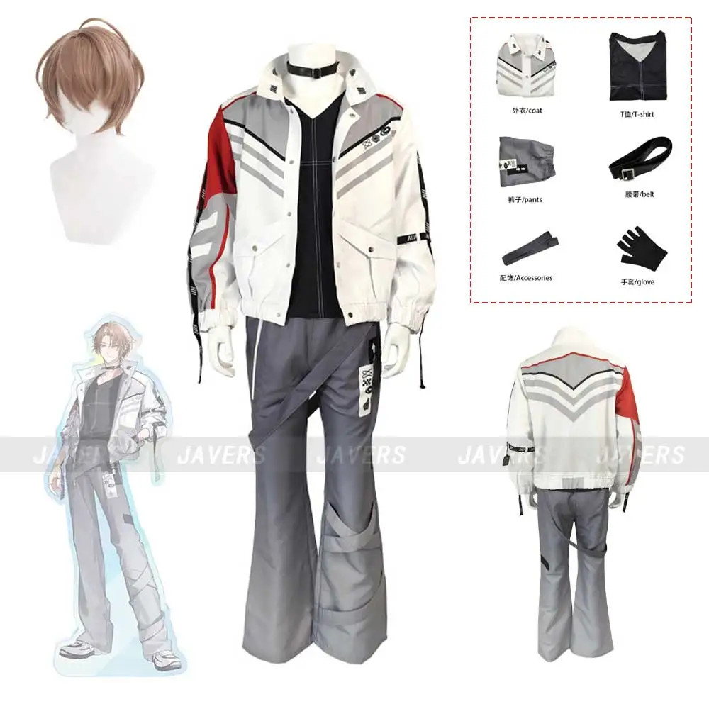 Аниме игра виртуальный YouTuber VTuber Hayato Kagami косплей костюм парик пальто с длинными рукавами униформа мужчина женщина женщина костюм на Хэллоуин