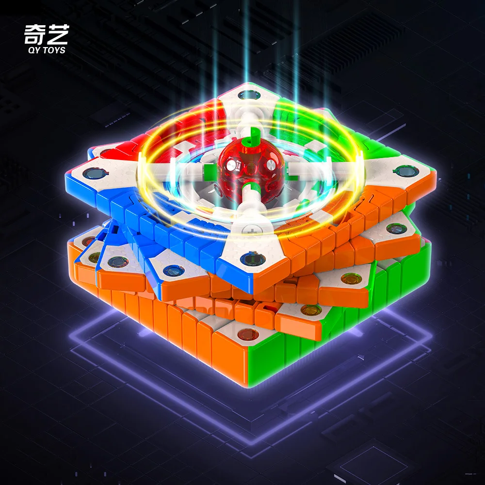 QIYI 10x10 M Cubo mágico magnético de velocidad juguetes profesionales Fidget Qiyi 10M Cubo mágico rompecabezas