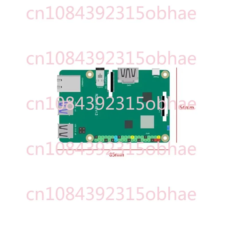 ROCK Pi 4C Plus، ROCK PI 4C+ 4GB SBC Rockchip RK3399-T لوحة كمبيوتر واحدة تدعم أندرويد 11/Ubuntu/Debian #6