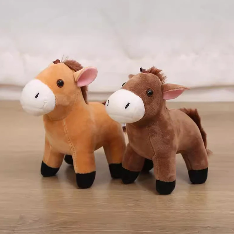 ぬいぐるみ馬キーリング馬ぬいぐるみ漫画動物ペンダントバックパック装飾品ぶら下げ装飾ロバ小さな人形