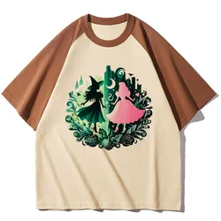 Wicked t-shirt teen Y2k 80s kawaii Breathable shirt hip hop graphic University streetwear Psychedelic Graphic