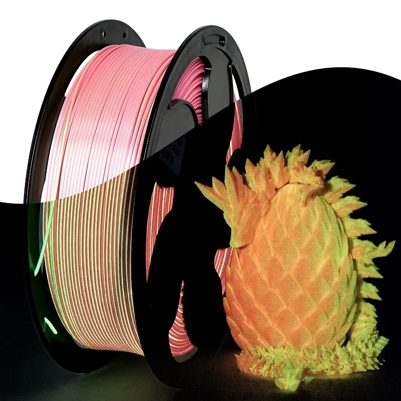 2026 hot sale SUNSENKJ3D printing consumables PLA luminous consumables 1KG high-texture luminous two-color consumables 1.75mm