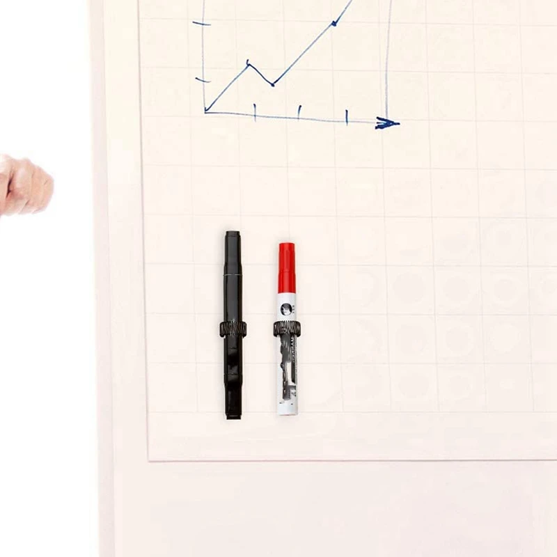 20 حزمة حامل قلم كليب حامل القلم الصلب الذاتي لاصق القلم كليب مع حلقة الربيع قابل للتعديل للثلاجة
