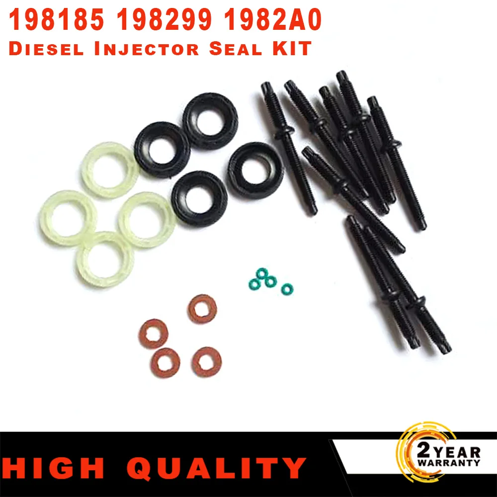 198185 198299 1982A0 For Peugeot 207 307 Citroen C2 C3 Xsara 1.6 Diesel Injector Seal KIT Auto Styling Parts Car Accessories