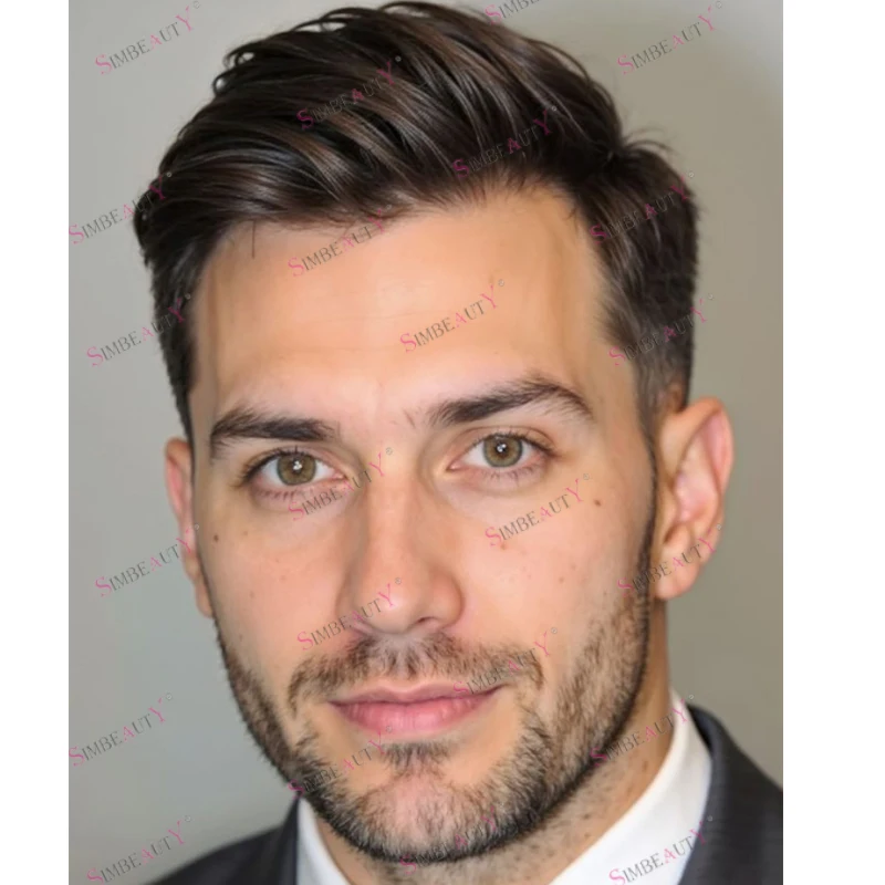 غير قابل للاكتشاف واقعية خط الشعر الطبيعي السويسري الدانتيل الجبهة الحرير قاعدة رجل خصلات الشعر المستعار الإنسان استبدال دائم الحرير الرجال الشعر المستعار