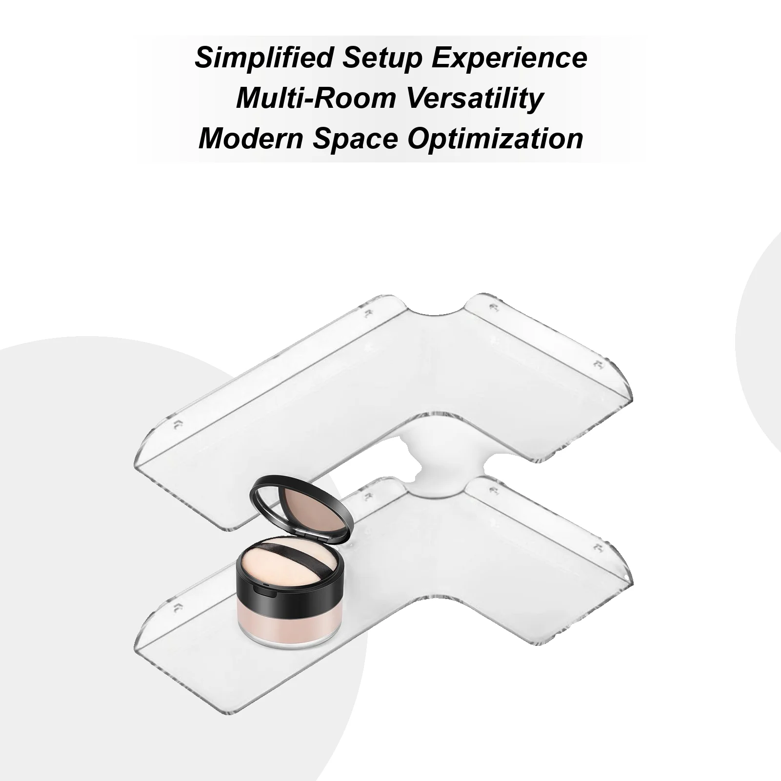 

Shelves For Room Wall 2 Pieces Heavy Duty Acrylic Acrylic Wall Mounted Bathroom Shelves For Kitchen Bedroom Office Apartment