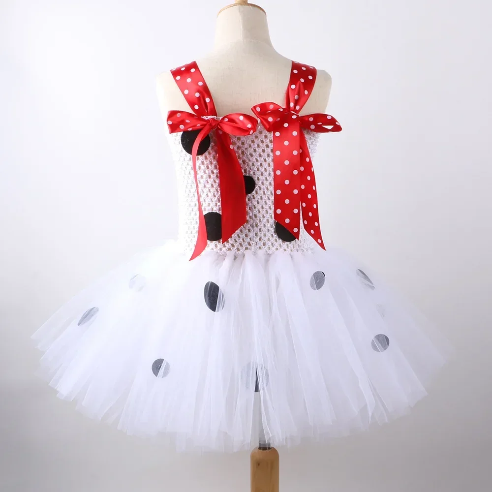 Robe Tutu pour filles, blanc, noir, Animal tacheté, chien d'halloween, Costume pour bébé, Costume pour enfants en bas âge, tenue de déguisement pour chiot