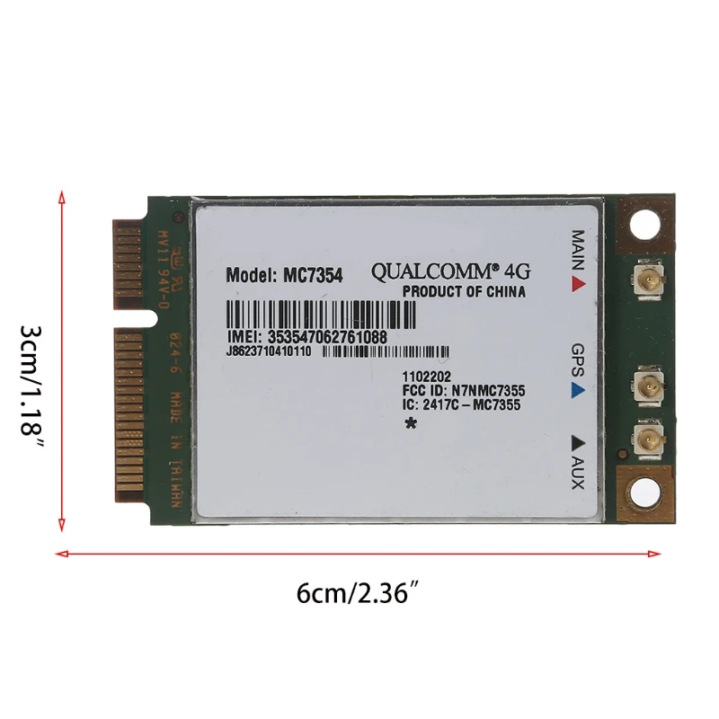 Carte WAN sans fil MC7354 Mini Lte PCIe USB Mini PCI pour module WWAN