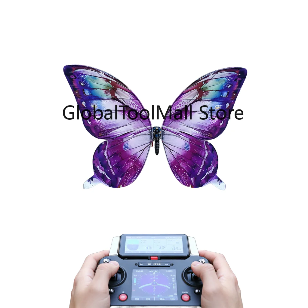 TOPREX RC Bionic Butterfly with Flapping Wings - LED Light, 2.4G Remote Control, Wedding/Stage Decoration Toy for Kids & Adults