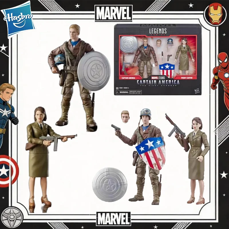【disponibile】nuova-serie-originale-hasbro-marvel-legends-captain-america-peggy-carter-action-figure-modelli-da-collezione