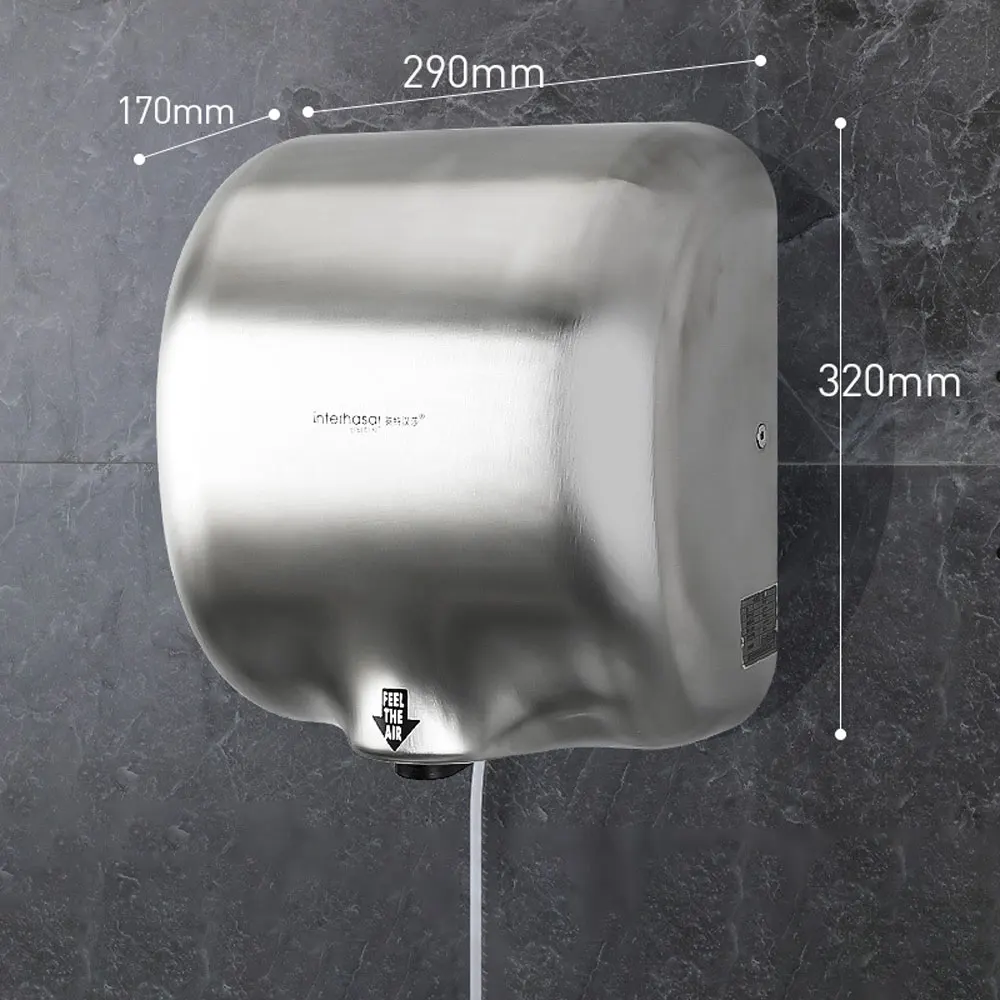

【Best-selling】Hotel Automatic Hand Dryer Wall-mounted Sensor Hand Dryer Commercial Intelligent Induction Hot Air Electric Dryer