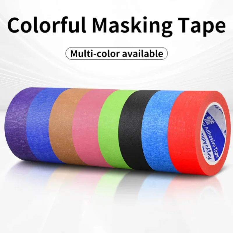 

20m Color Masking Tape Pink Decoration Craft Painting Car Sticker Masking Label Student Office