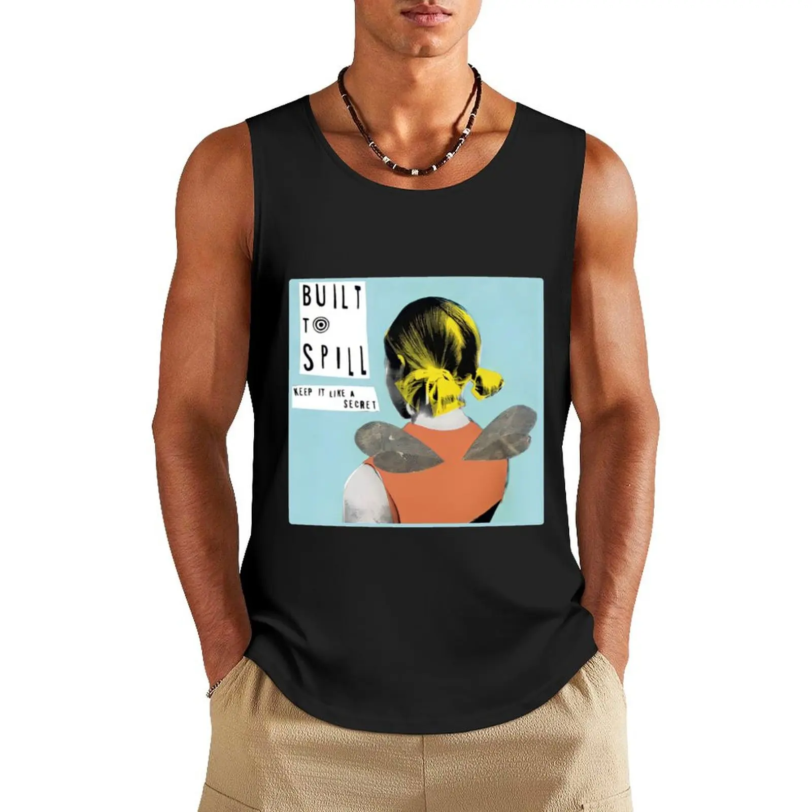 Built To Spill Tank Top mens clothing Men's tops T-shirt for fitness