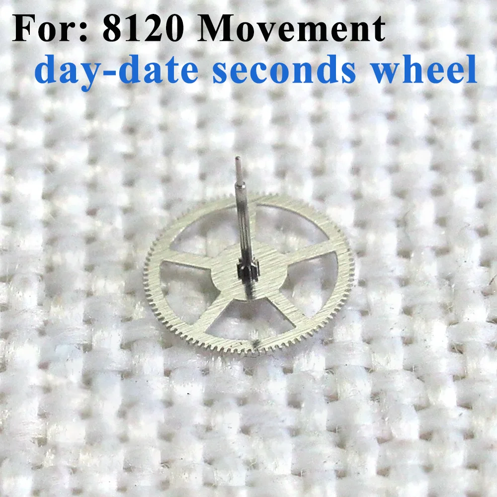 Watch Accessories Day-Date Double Calendar Seconds Wheel Suitable for 8120 Movement Watch Repair Parts