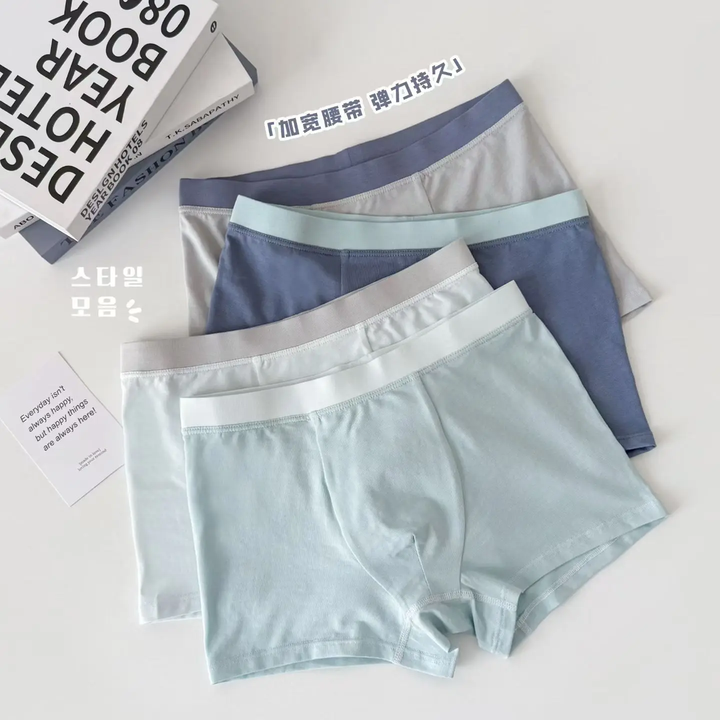new high quality boys boxer shorts panties kids solid 95%cotton children underwear 8-18year 4pcs/lot fashion students adolescent