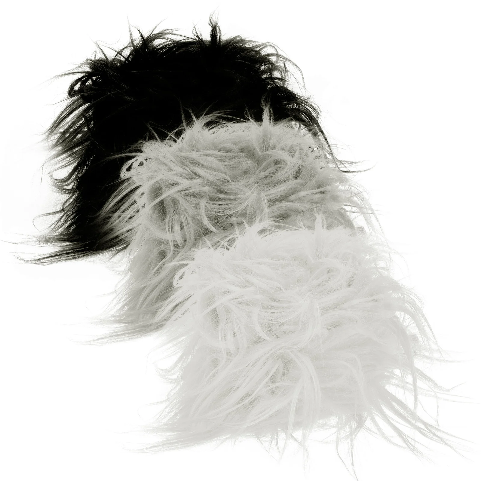 

3Pcs Shaggy Fabric Precut Strips 2x59 Inch DIY Craft Patches for Gnomes Beard Hair Dwarf Costume Christmas Decor