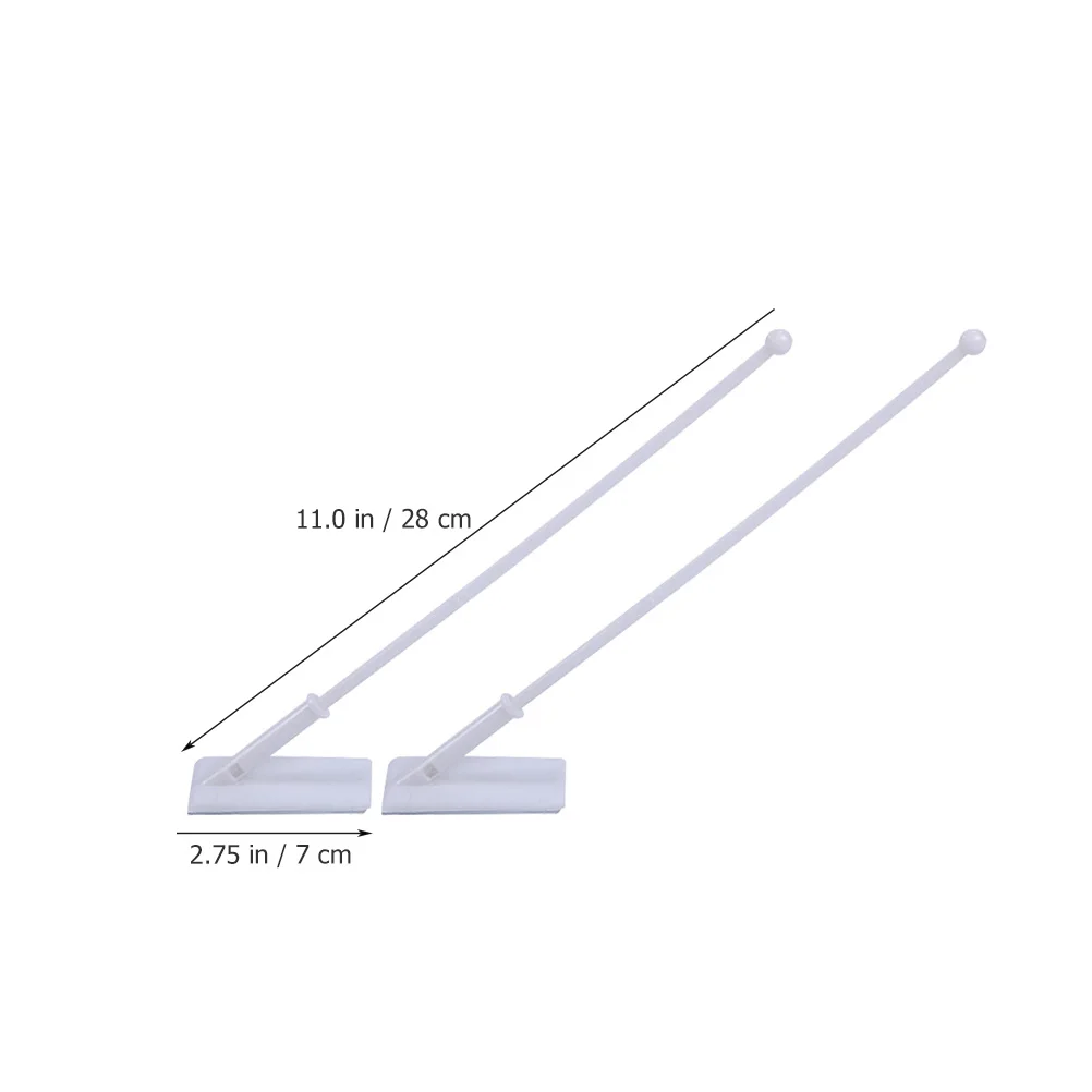 

10Pcs Sticky Designed Vehicle Flagpoles Durable Lightweight Portable Car Window Warning Flags Holder