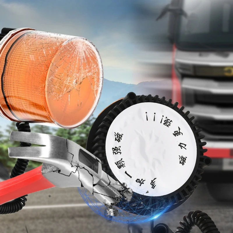 

For 12V 24V Magnetic Car Roof Warning Light Amber Strobe Beacon for Truck Forklift Excavator Vehicle Safety Lamp Car Accessories