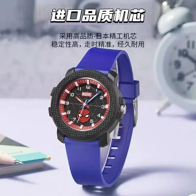 Marvel For Children Watch Boy Cartoon Wristwatch Japan Miyota Quartz The Avengers Spider Man Kid Student Teenager Reloj Infantil