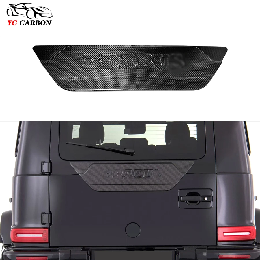 For Mercedes Benz G-Class W464 W463 G350 G500 G63 Dry Carbon Fiber Tailgate Cover Spare Tire Rear Cover Upgrade Body kit