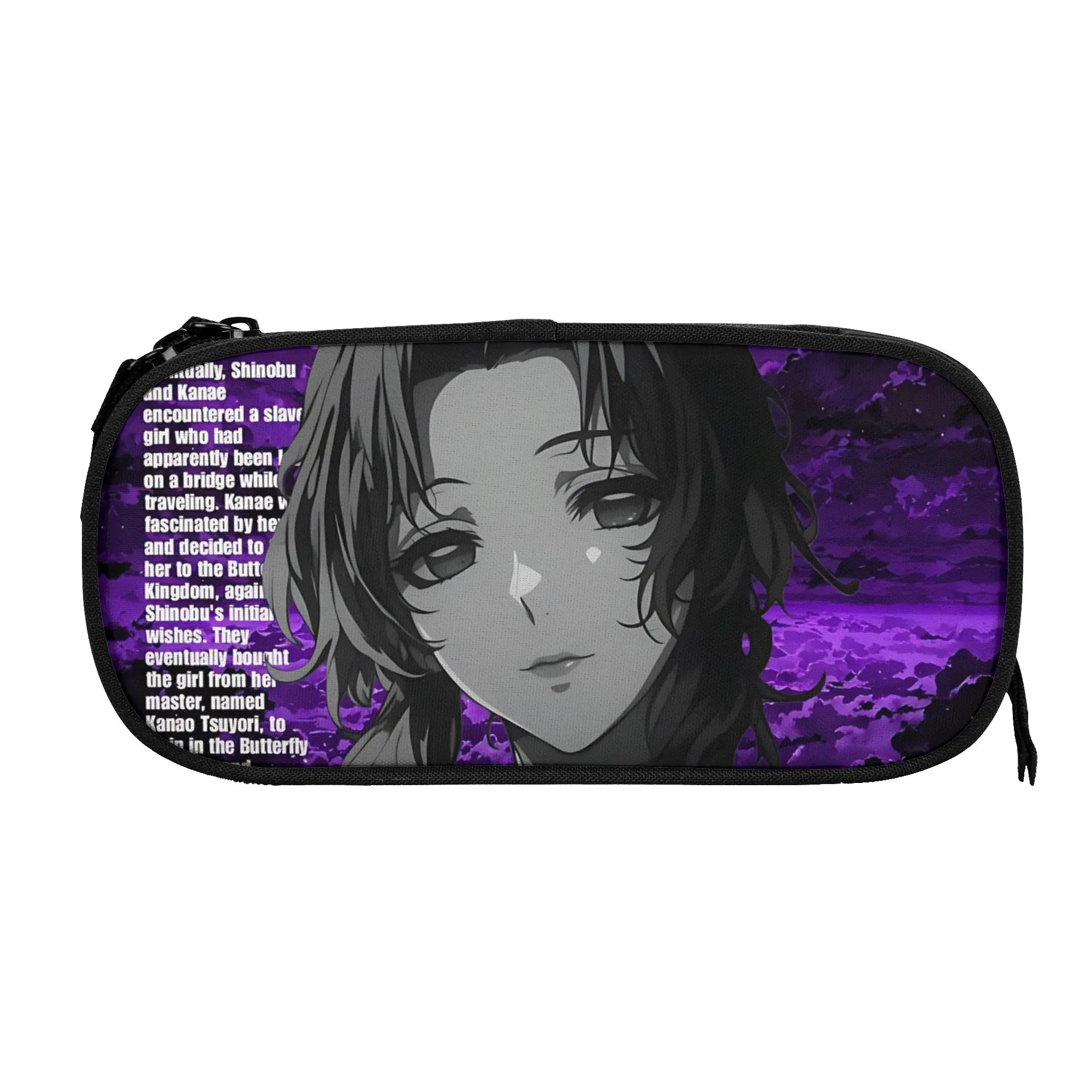 Custom Halloween Demon Slayer Large Capacity Bags for Child  School Pencil Bag for Boys Gilrs Kids