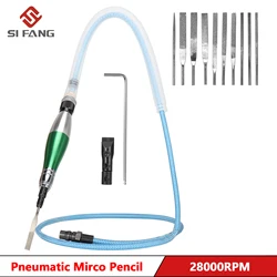 Système pneumatique de micromoteur de crayon de micro-meuleuse, course alternative linéaire évasée d'air pour le polissage et l'ébavurage avec des limes