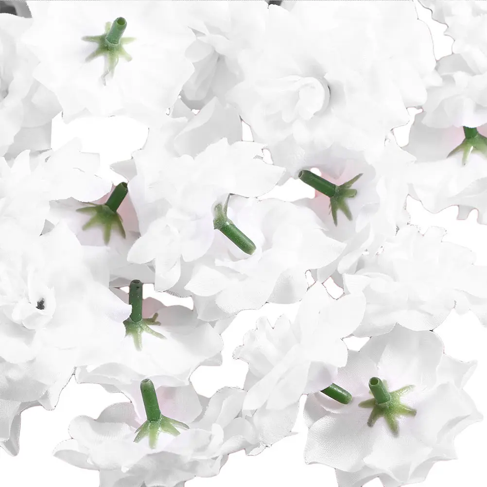 

100pcs Artificial Roses Romantic Decoration Making Heads for DIY Flower Wedding Valentine Scene Layout Silk