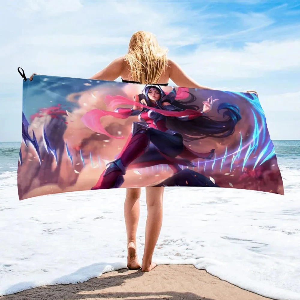 Legends Microfiber Bath Towel beach towel female silk printed long skirt wrapped bikini covered sunscreen blanket