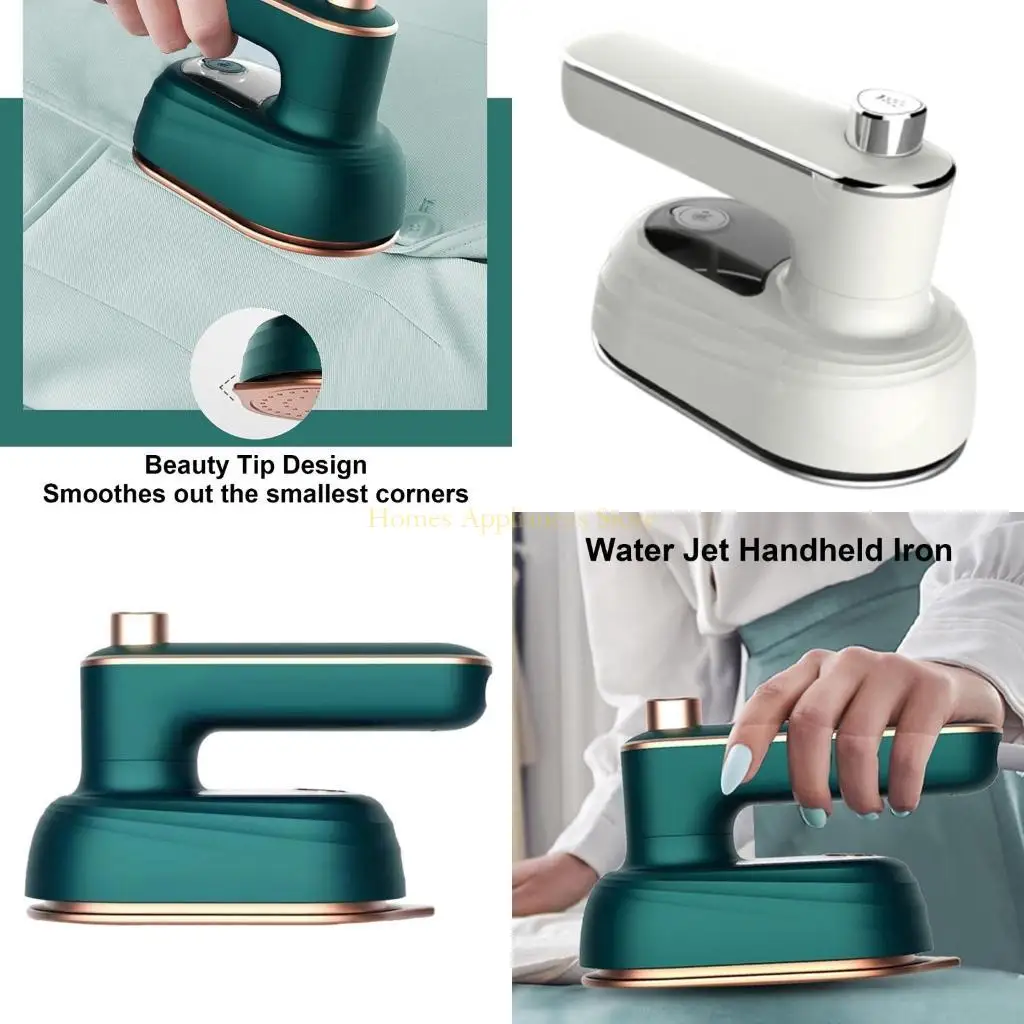 D0AB Handheld Cloth Steamer Convenient Garment Iron 38W Travel Iron Travel Steamer Metal Texture Fabric Steams Iron for Hotel