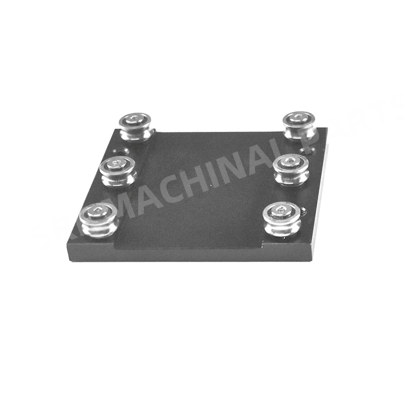Aluminum roller linear guide rail slide block OSGR10 4 wheels 6 whees Doulbe shaft-linear guide rail slider