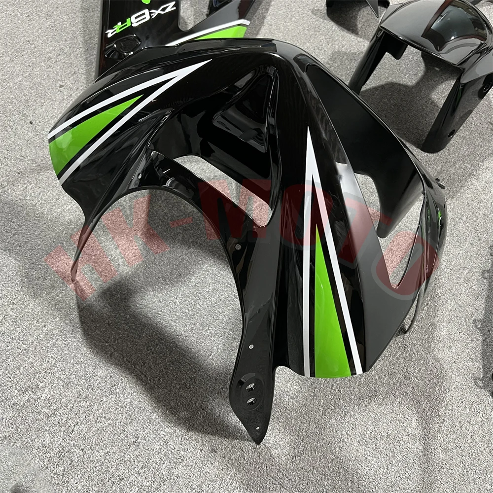 Motorcycle Fairing Kit Fit For ZX-6R ZX6R ZX600 636 2003 2004 Bodywork Set High Quality Abs Injection Bright Black Green