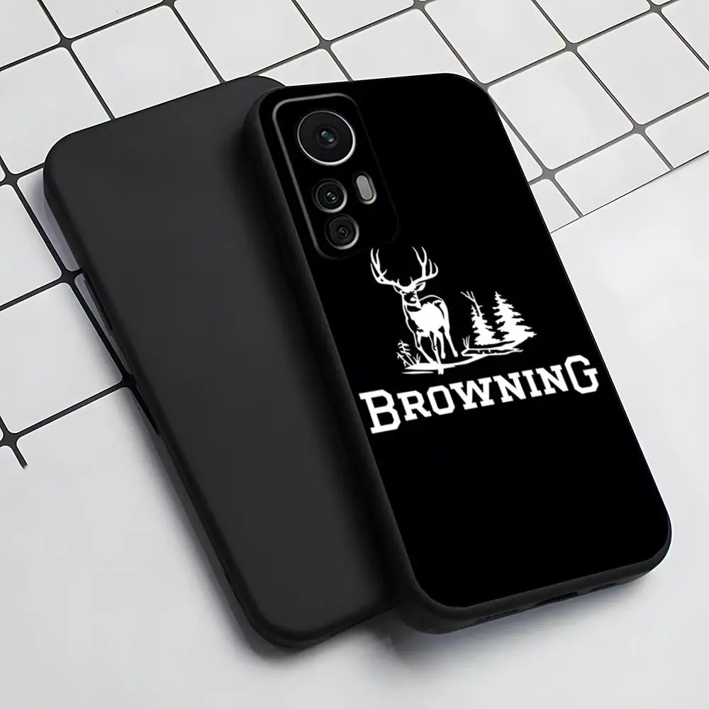 B-Browning Guns Cell Phone Case for Xiaomi 13 12 11 9T 11T 9SE 11i Lite Ultra Note10 Poco F3 M4 GT Pro Cover