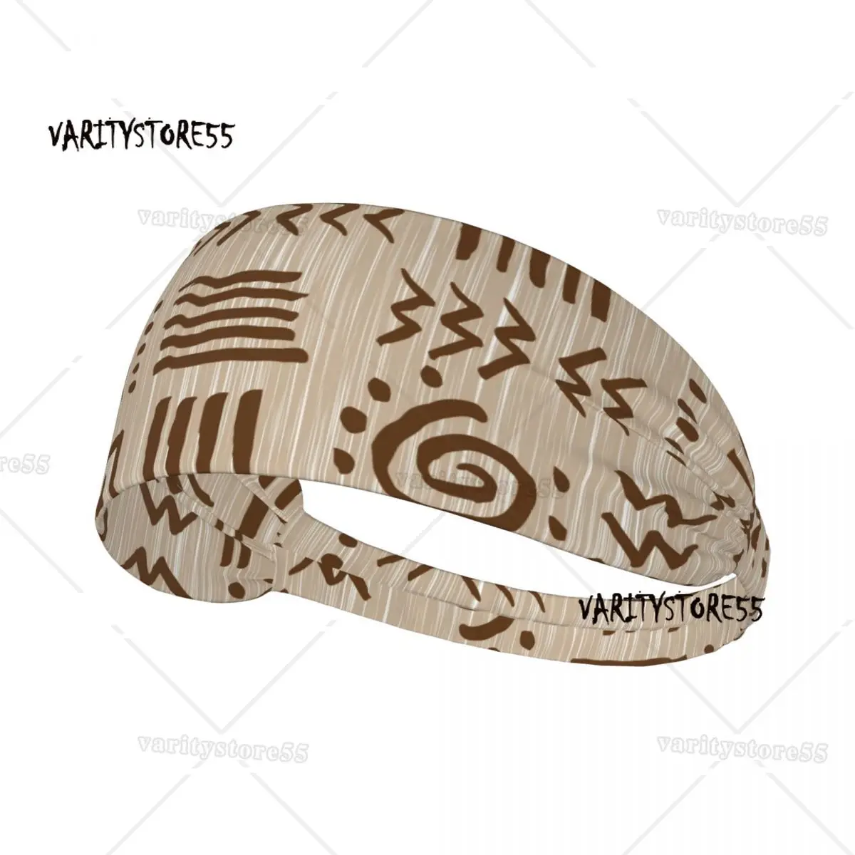 

Custom Ethnic Tribal Traditional Geometric Ankara African Headband Non Slip Moisture Wicking Workout Sweatband for Basketball