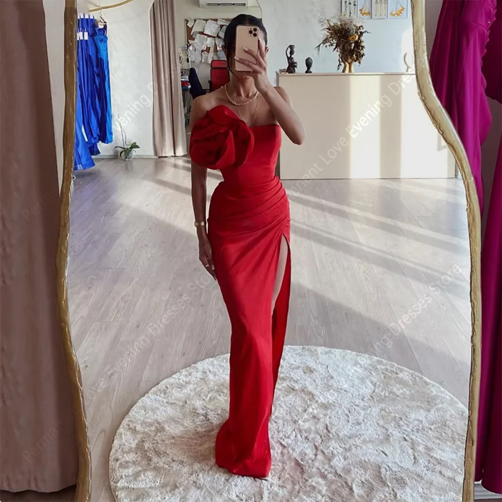 2023 Faszinierende Meerjungfrau Frauen Abendkleider Elegante Weiße Ärmellose Abendkleid Engagement Bankett Vestido De Noche Angepasst