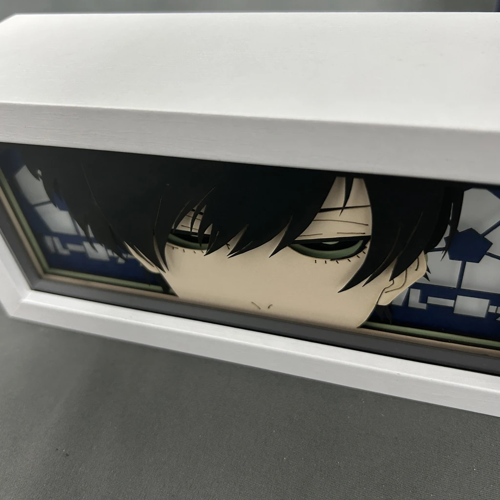 Blue Lock Rin Itoshi Manga Lightbox Table Desk Lamp Anime Figures Eyes Face Gaming Room Lights Decoration Boyfriend Gift