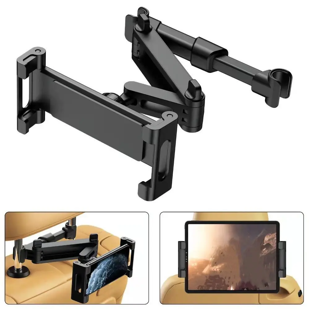 

Foldable Car Rear Pillow Phone Holder Adjustable Bracket Flexible Rear Headrest Mounting Brackets Hands-Free Portable
