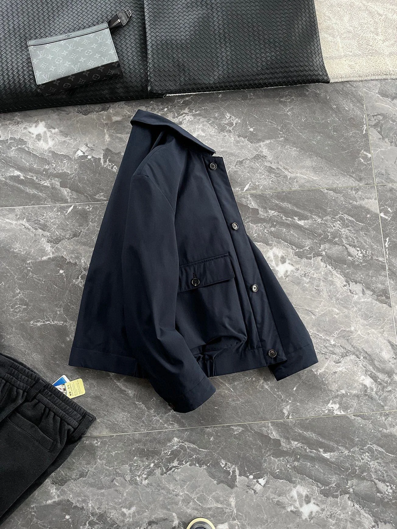 Piumino casual da uomo italiano LP Old Money Wind 90 in piuma d'oca bianca