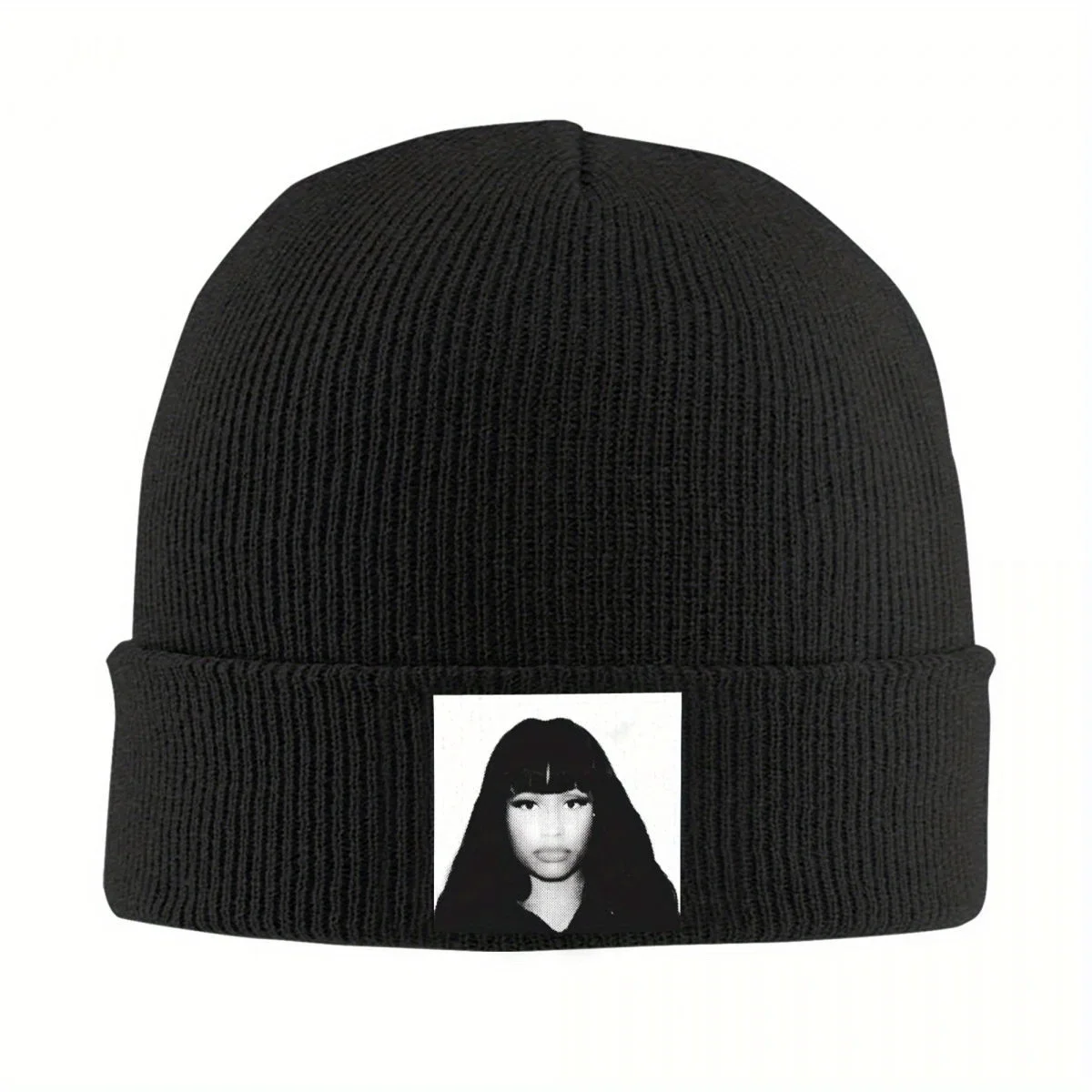 2026 Super Freaky Girl Nicki Minaj Print Beanie Hats Y2K Cool Caps Female Male Hippie Knit Hat Winter Design Elastic Beanie Hat