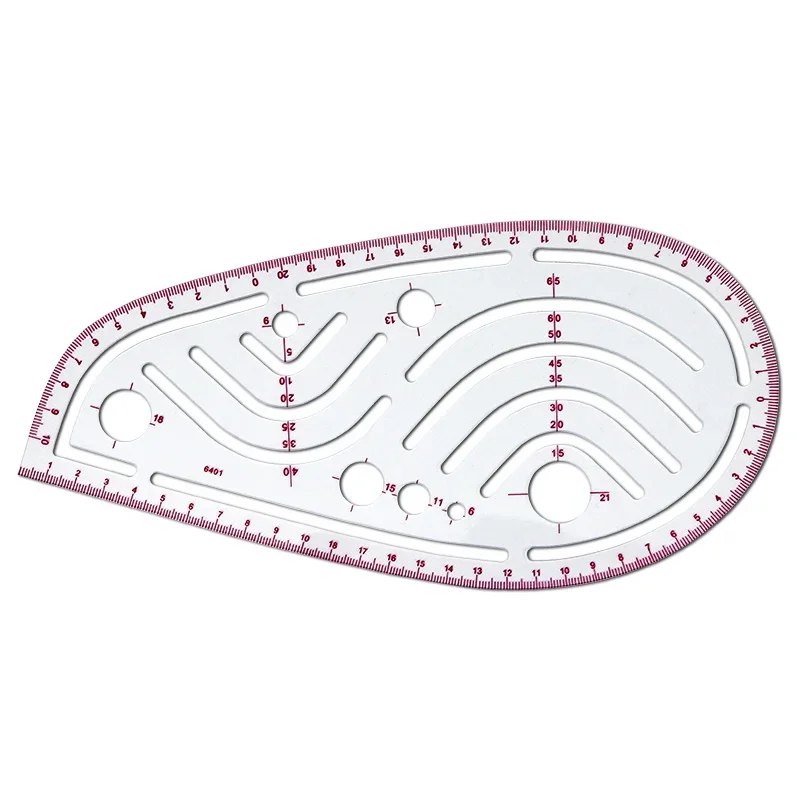 Used for Pattern Making Drafting Transparent Plastic Fashion Designer Empire Sewing Ruler and French Curve   Ruler Pieces Assemb