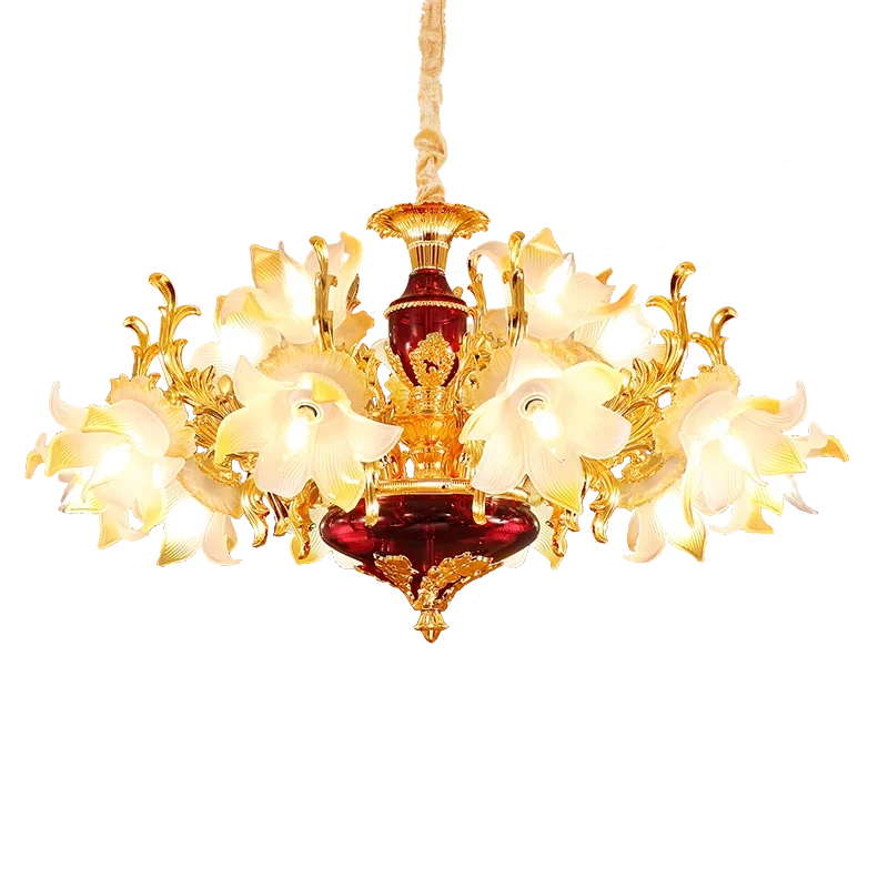 Simple Modern Atmosphere Crystal Chandelier Living European Luxury Duplex Build…