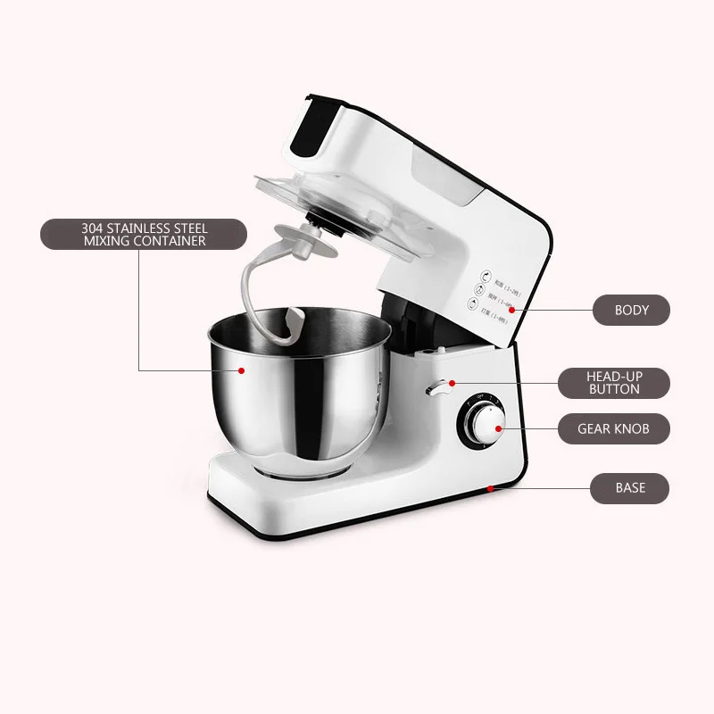 2025 Version Standmixer Planetenmaschine 1000 W Elektrische Teigknetmaschine Allmächtiger Haushaltsherd