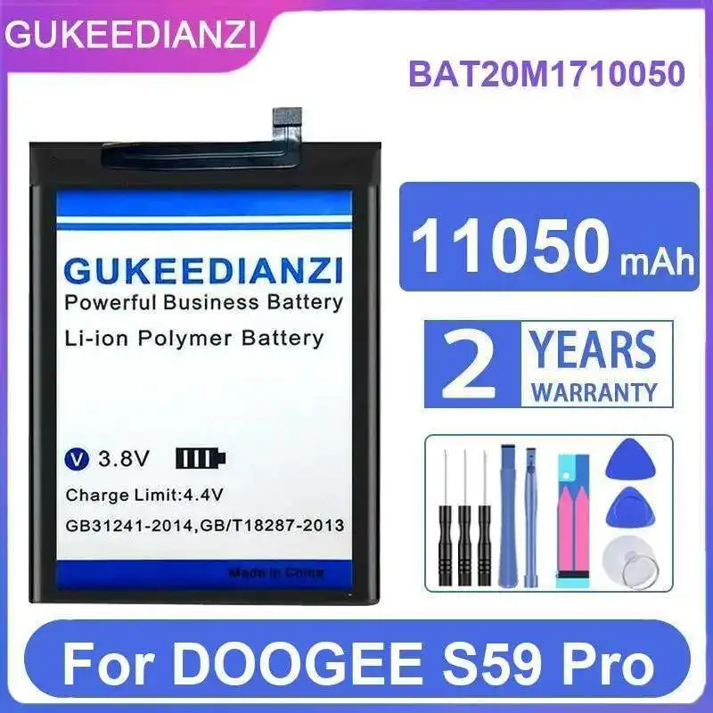 

Environmentally Friendly BAT20M1710050 Mobile Phone Battery For Doogee S59 Pro 11050Mah