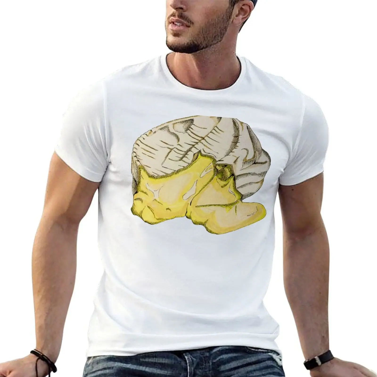 Camiseta Ripe Camembert para hombre, camiseta 100% de algodón, camiseta de marca de lujo para hombre, camisetas 100% de algodón para hombre, camiseta