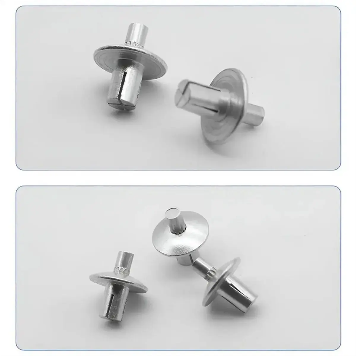 

AB52 100PCS Aluminum Alloy Drive Rivets Hammer Drive Expansion Aluminum Nail Head Piercing Rivet Gypsum Board Expansion Nails