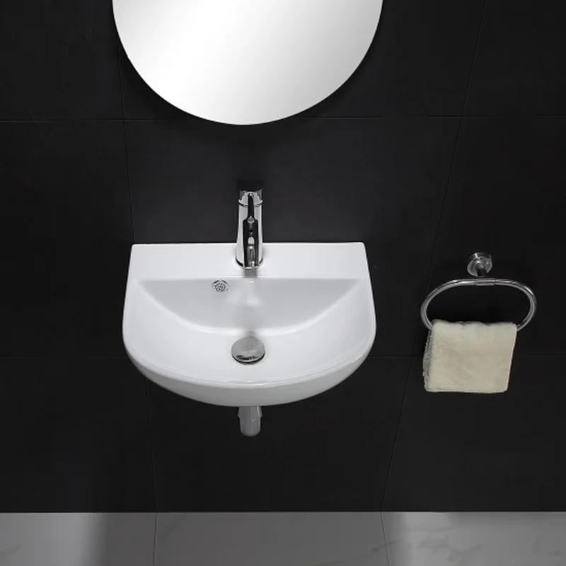 Bathroom Accessories Bathroom Vessel Sink White Ceramic Porcelain Sink Above Counter Bathroom Sinks Art Sink Wash Basin